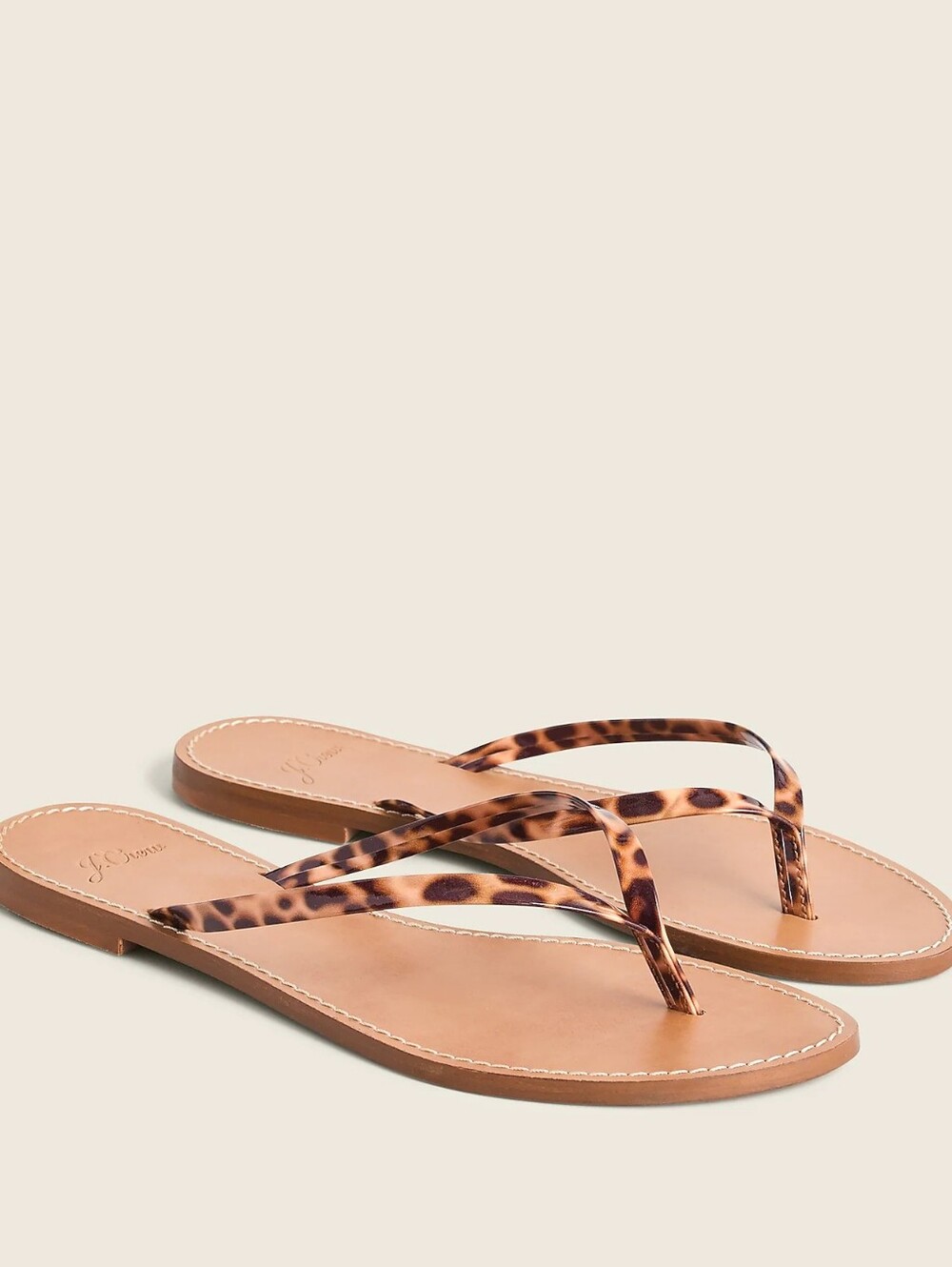 J. Crew Capri sandals with faux-tortoise strap Size 10